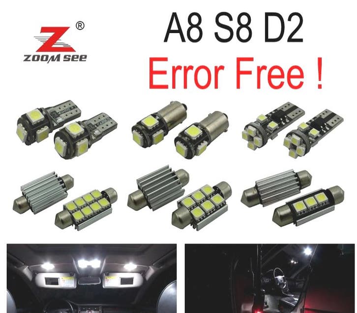 Kit 29 Ampoules Led Intérieur Pour Audi A8 S8 D2 1997-2002, Auto-onderdelen, Verlichting, Verzenden