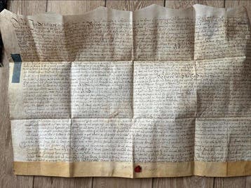 Manoscritto storico - Pergamena originale redatta durante