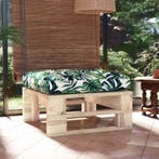 vidaXL Tuinhocker pallet geïmpregneerd grenenhout, Verzenden