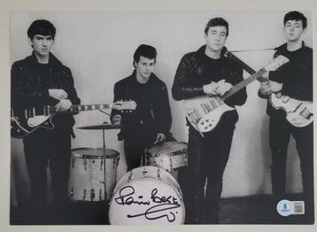 The Beatles - Pete Best - Foto gesigneerd door Pete Best -, Nieuw in verpakking