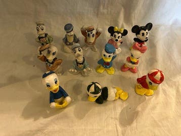12 Disney beelden - Donald, Mickey, mini, katrien, kwik,, Verzamelen, Nieuw