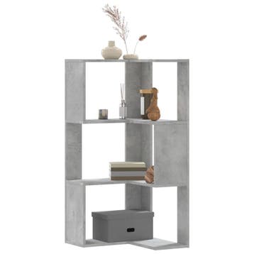 vidaXL Boekenkast 3-laags hoek 50x50x102 cm bewerkt hout, Verzenden, Nieuw