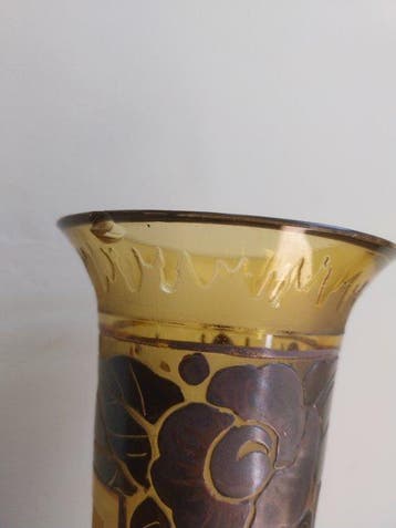 DARGYL - Vase - Verre, Émail, Antiek en Kunst