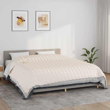 vidaXL Verzwaringsdeken 235x290 cm 11 kg stof, Verzenden