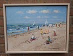 Van Noort (XX-XXI) - Zonnig strandgezicht Zandvoort, Antiek en Kunst