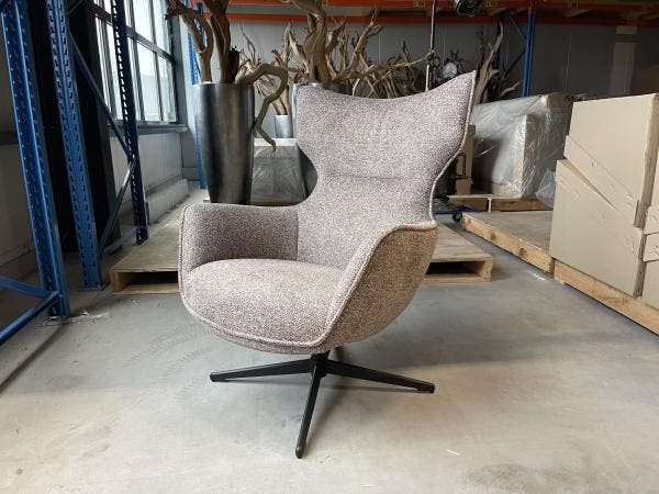 Veiling - Fauteuil Muse - Draaibaar - Stof - Mocca, Maison & Meubles, Fauteuils