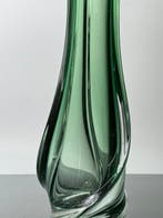 Val Saint Lambert - Vaas - Kristal - Vase vert VSL, Antiquités & Art