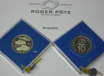 Ddr 10 Mark 25 Jahre Nva 1981 polierte Platte originalver..., Verzenden, België