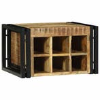 vidaXL Wijnrek 2 pcs 46 x 35 x 27,5 cm Massief Mango Hout, Verzenden, Nieuw