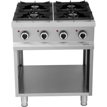 Fornuis | Gas | 4 Branders (4x 6.5kW) | Waakvlam | Open, Verzenden, Nieuw in verpakking