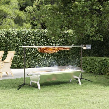 vidaXL Barbecue grill- en bakset automatisch roestvrij staal, Verzenden, Nieuw