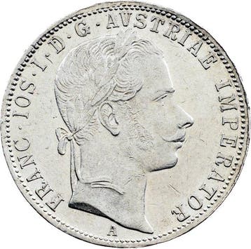 Oostenrijk. Franz Joseph I. 1 Florin (Gulden) 1861 (Zonder