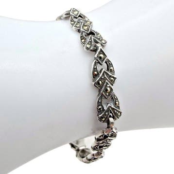 Zilver - Armband - Art Deco-herleving, Antiek en Kunst