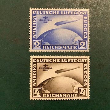 Duitse Rijk 1930 - Zuid-Amerika Fahrth met fotocertificaat
