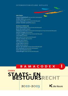BAMACODEX 1 – Staats- en bestuursrecht 2022-2023, Verzenden, Ingrid Opdebeek