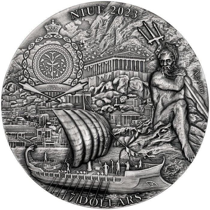 Niue. 7 Dollars 2022 3 oz, Circe’s Island The Odyssey by, Postzegels en Munten, Munten | Europa | Niet-Euromunten