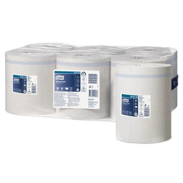 Poetsrollen (Midi) | Wiping-Papier | Wit | 275m/Rol | 6, Verzenden, Nieuw in verpakking