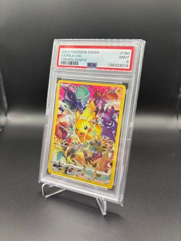 Pokémon - 1 Graded card - Pikachu 160 - PSA 9 - Sword &
