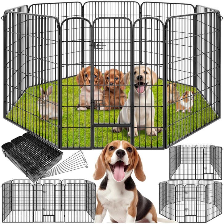 Puppyren 8-hoekig - 100 cm, Dieren en Toebehoren, Hondenhokken, Verzenden