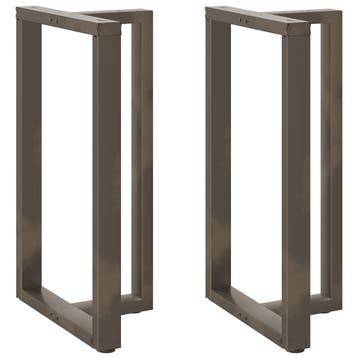vidaXL Bartafelpoten 2 st T-vormig 60x35x(100-101) cm staal, Verzenden, Nieuw