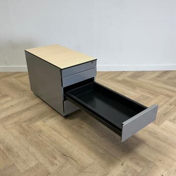 Ahrend ladeblok 4 lades (hxbxd) 76x42x57 cm, grijs - ahorn, Huis en Inrichting, Gebruikt