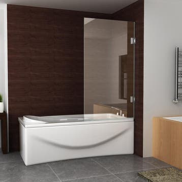 Aanbieding: BWS Profielloze Badwand Draaibaar 80x150 cm 6mm, Doe-het-zelf en Bouw, Ophalen of Verzenden, Nieuw, Bad