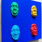gregos - Colored moods on blue background