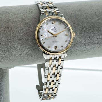 OMEGA - 32.7 mm, stainless steel – Sedna gold on stainless, Nieuw