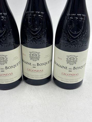 2019 Domaine des Bosquets Gigondas - Gigondas - 3 Flessen, Nieuw
