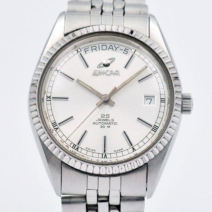 Enicar - Ocean Pearl Day-Date - Zonder minimumprijs -, Handtassen en Accessoires, Horloges | Heren