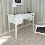 vidaXL Schrijftafel met 5 lades wit, Huis en Inrichting, Verzenden, Nieuw