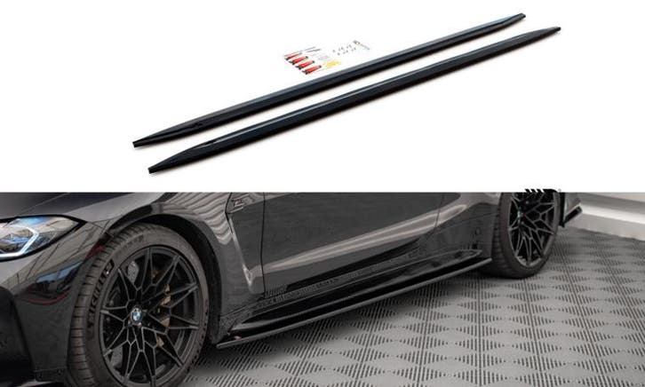 Maxton Design Sideskirts Aanzets V2 BMW M4 G82 G83 B8314, Autos : Pièces & Accessoires, Carrosserie & Tôlerie