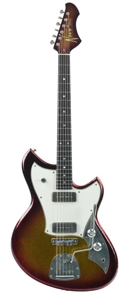 Novo Serus J Custom Sienna Burst Sparkle, Musique & Instruments, Instruments à corde | Guitares | Électriques, Envoi