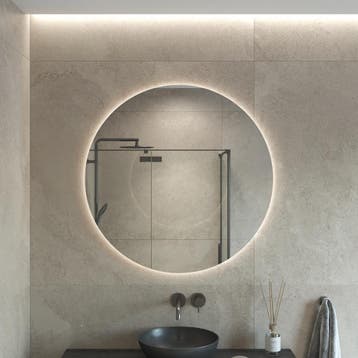 BWS Badkamerspiegel | Spark | Rond | met LED verlichting |, Ophalen of Verzenden, Nieuw, Bad