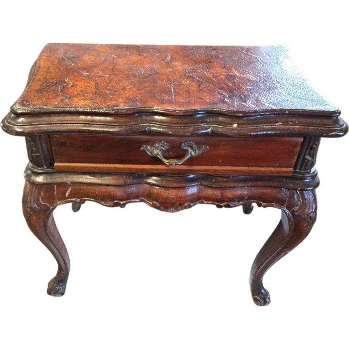 Kabinet - Wortelnotenhout - Hoogte: 52 cm, Antiek en Kunst, Antiek | Overige Antiek