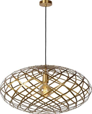 2dekans | Lucide WOLFRAM - Hanglamp - Ø 65 cm - 1xE27 - Mat, Ophalen of Verzenden, Nieuw
