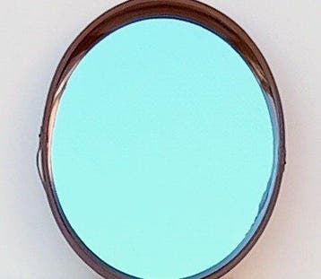 Miroir- Design rétro - bois, miroir - Miroir design, Antiquités & Art