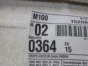 Hemelbekleding Volkswagen Passat O144119, Nieuw