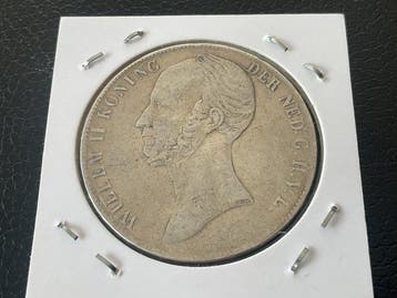 Nederland. Willem II. 2 1/2 Gulden 1845 (Zonder