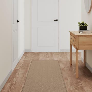 vidaXL Tapijtloper 50x150 cm sisal-look zandkleurig, Verzenden, Nieuw