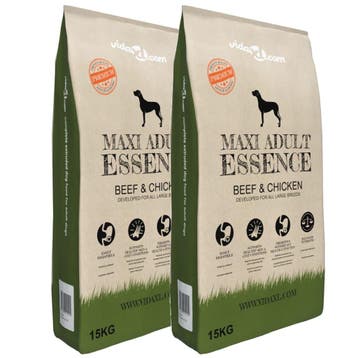 vidaXL Premium hondenvoer Maxi Adult Essence Beef & Chicken, Verzenden, Nieuw
