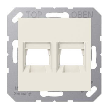 Jung AS500 Witte Dubbele Panduit Modulaire Jack Afdekking -, Verzenden