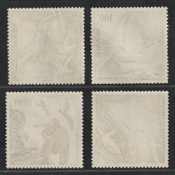Monaco 1955 - MONAKO 502-05 A ** Airmail Sea Birds, dentelle, Postzegels en Munten, Gestempeld