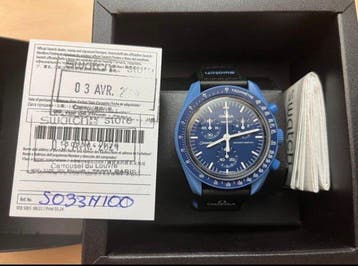 Omega x Swatch - MoonSwatch - Mission to Neptune - Zonder, Nieuw