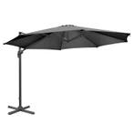 Vrijdragende Parasol | VENICE | Zwart | UV-/Vlambestendig |, Verzenden