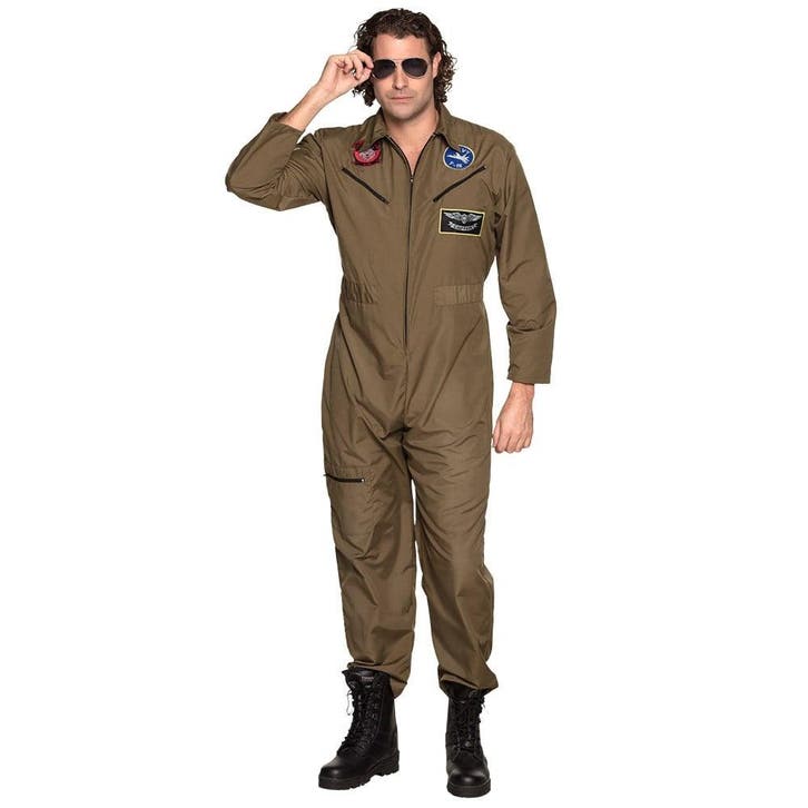 Jet Piloot Kostuum Heren, Kleding | Heren, Carnavalskleding en Feestkleding, Nieuw, Verzenden