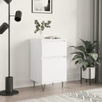 vidaXL Dressoir 40x35x70 cm bewerkt hout wit, Verzenden, Nieuw