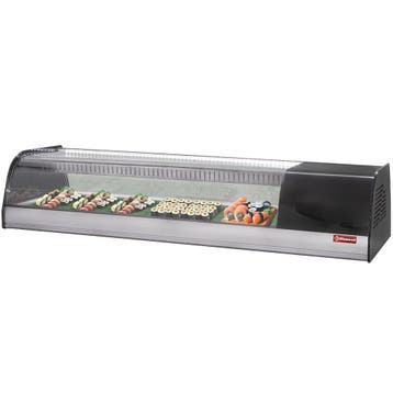 Gekoeld uitstalraam voor sushi, dubbele geperforeerde bodem, Zakelijke goederen, Verzenden, Nieuw in verpakking, Koelen en Vriezen