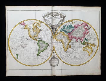 World Map - Wereldbol in hemisferen / Aardse planisfeer;, Boeken, Nieuw