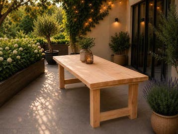 Veiling - Douglas tuintafel - 200x92x78cm, Tuin en Terras, Nieuw
